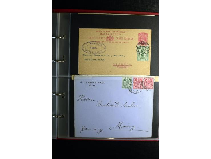 1855/1955 (ca.), interessanter Bestand von überschlägig 8-900 Briefen und Karten, dabei viel interessantes Material, Ganzsach