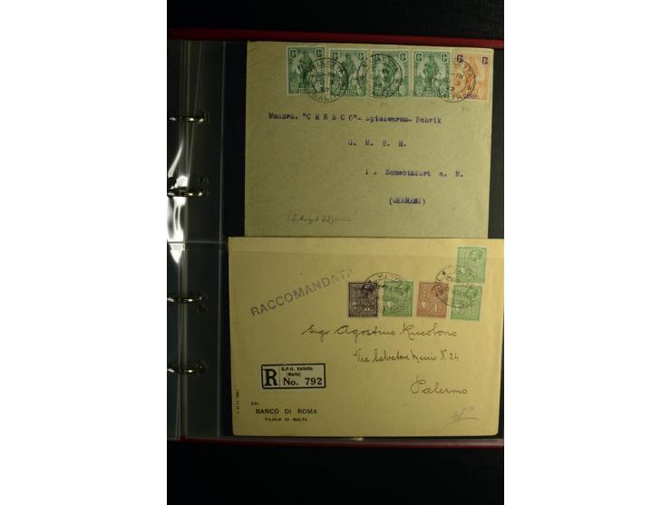 1855/1955 (ca.), interessanter Bestand von überschlägig 8-900 Briefen und Karten, dabei viel interessantes Material, Ganzsach
