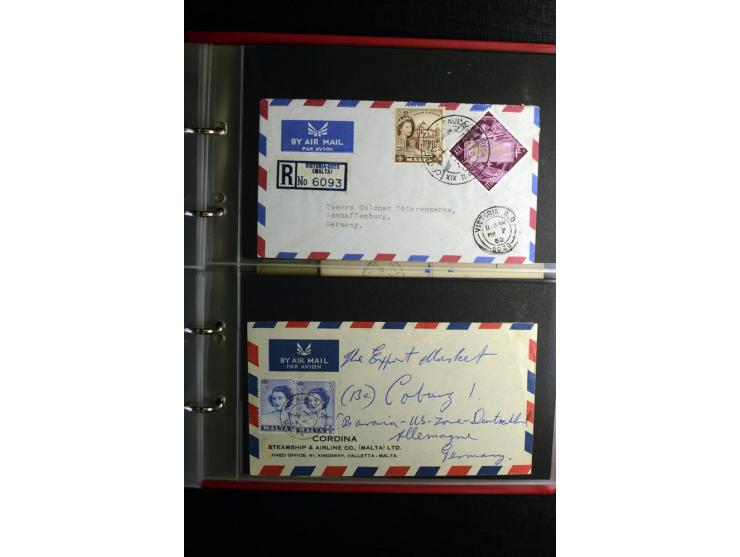1855/1955 (ca.), interessanter Bestand von überschlägig 8-900 Briefen und Karten, dabei viel interessantes Material, Ganzsach