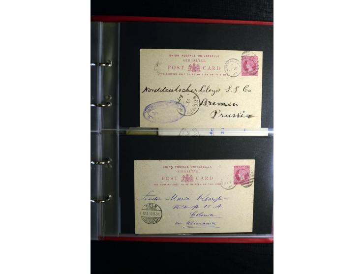1855/1955 (ca.), interessanter Bestand von überschlägig 8-900 Briefen und Karten, dabei viel interessantes Material, Ganzsach