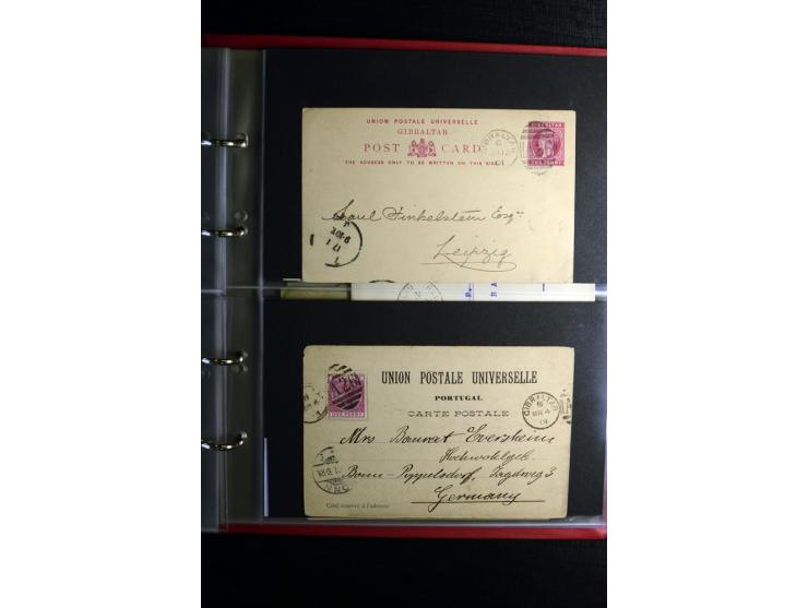 1855/1955 (ca.), interessanter Bestand von überschlägig 8-900 Briefen und Karten, dabei viel interessantes Material, Ganzsach