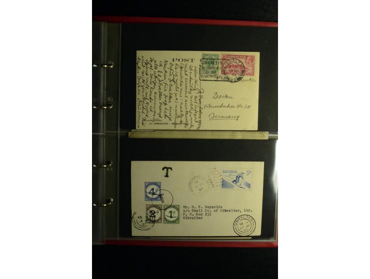 1855/1955 (ca.), interessanter Bestand von überschlägig 8-900 Briefen und Karten, dabei viel interessantes Material, Ganzsach
