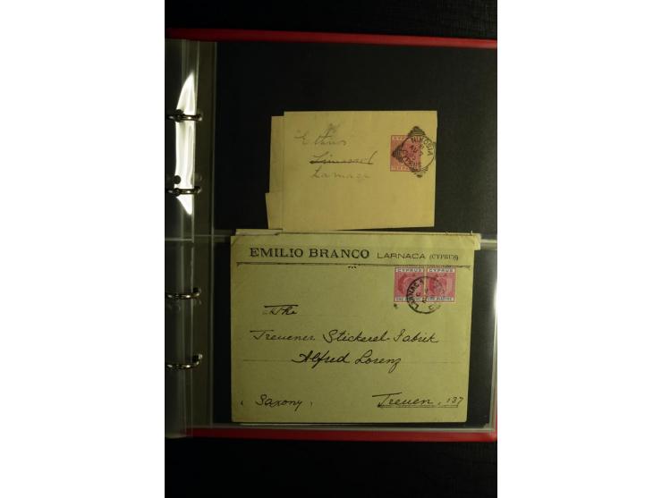 1855/1955 (ca.), interessanter Bestand von überschlägig 8-900 Briefen und Karten, dabei viel interessantes Material, Ganzsach