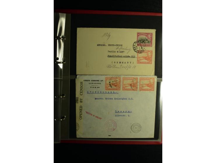 1855/1955 (ca.), interessanter Bestand von überschlägig 8-900 Briefen und Karten, dabei viel interessantes Material, Ganzsach