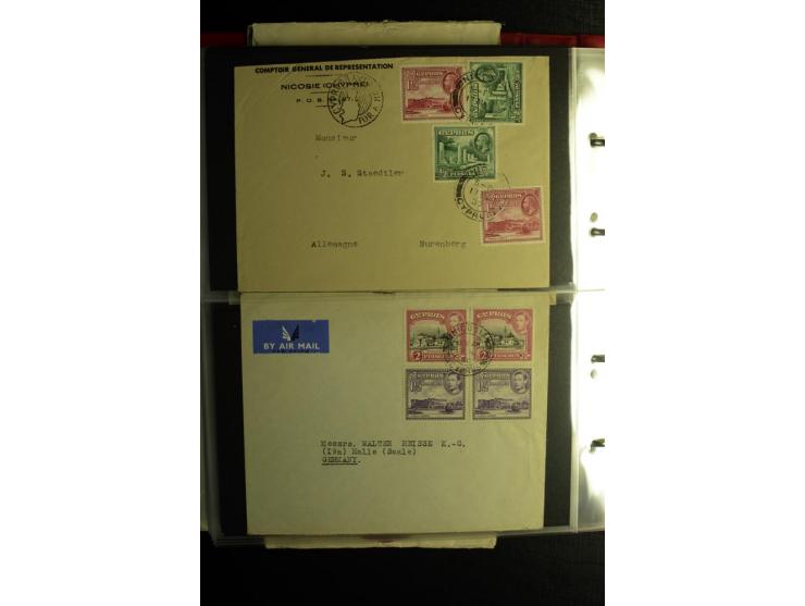 1855/1955 (ca.), interessanter Bestand von überschlägig 8-900 Briefen und Karten, dabei viel interessantes Material, Ganzsach