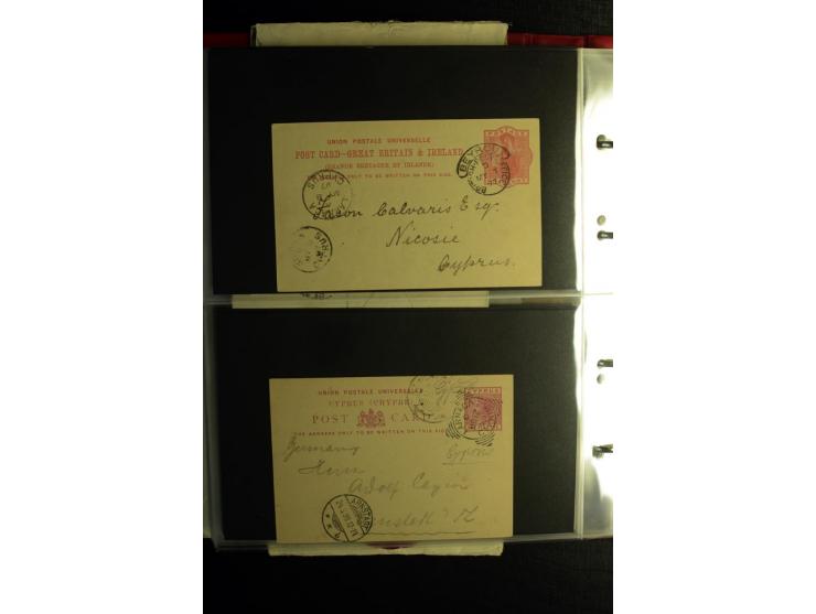 1855/1955 (ca.), interessanter Bestand von überschlägig 8-900 Briefen und Karten, dabei viel interessantes Material, Ganzsach
