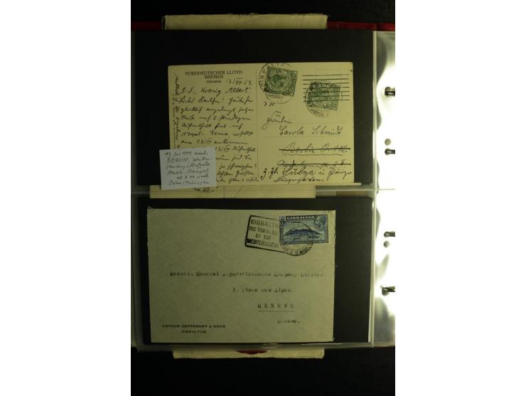 1855/1955 (ca.), interessanter Bestand von überschlägig 8-900 Briefen und Karten, dabei viel interessantes Material, Ganzsach