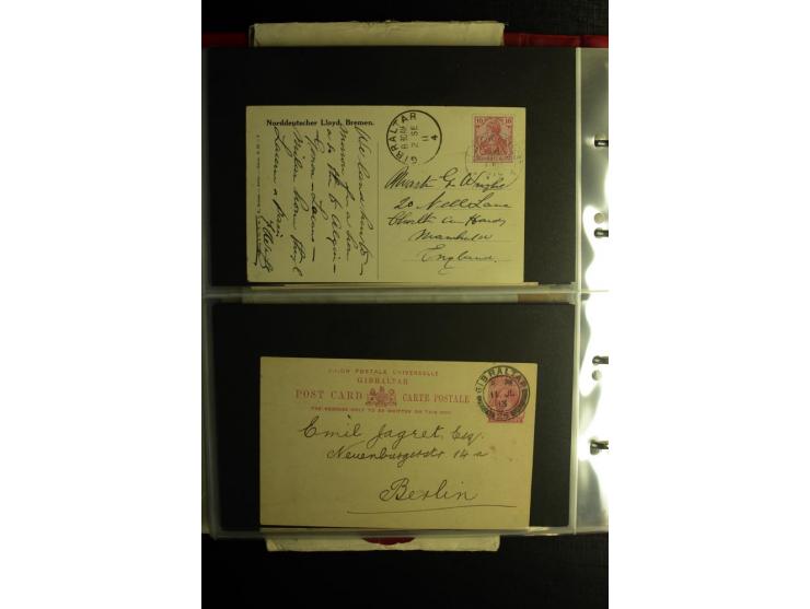 1855/1955 (ca.), interessanter Bestand von überschlägig 8-900 Briefen und Karten, dabei viel interessantes Material, Ganzsach