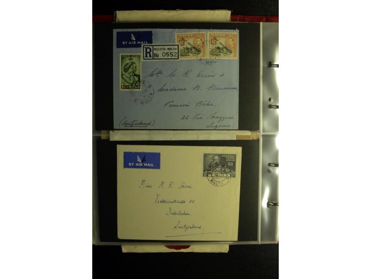 1855/1955 (ca.), interessanter Bestand von überschlägig 8-900 Briefen und Karten, dabei viel interessantes Material, Ganzsach