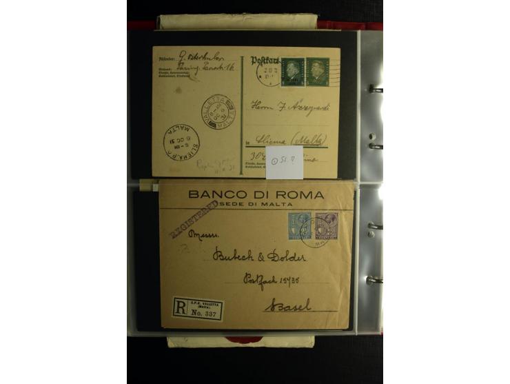 1855/1955 (ca.), interessanter Bestand von überschlägig 8-900 Briefen und Karten, dabei viel interessantes Material, Ganzsach