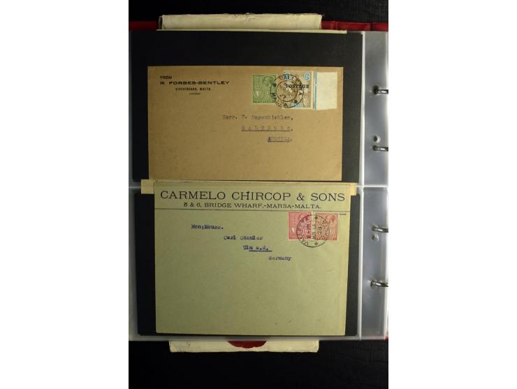 1855/1955 (ca.), interessanter Bestand von überschlägig 8-900 Briefen und Karten, dabei viel interessantes Material, Ganzsach