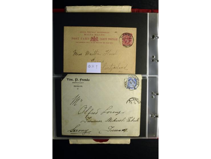 1855/1955 (ca.), interessanter Bestand von überschlägig 8-900 Briefen und Karten, dabei viel interessantes Material, Ganzsach