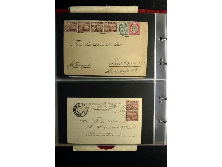1855/1955 (ca.), interessanter Bestand von überschlägig 8-900 Briefen und Karten, dabei viel interessantes Material, Ganzsach
