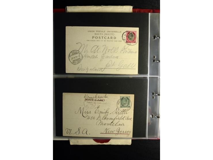 1855/1955 (ca.), interessanter Bestand von überschlägig 8-900 Briefen und Karten, dabei viel interessantes Material, Ganzsach