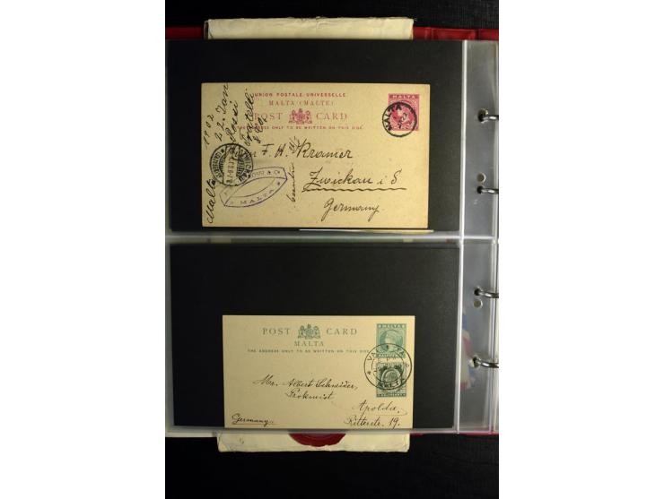 1855/1955 (ca.), interessanter Bestand von überschlägig 8-900 Briefen und Karten, dabei viel interessantes Material, Ganzsach