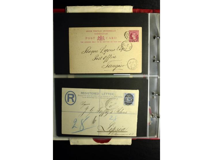 1855/1955 (ca.), interessanter Bestand von überschlägig 8-900 Briefen und Karten, dabei viel interessantes Material, Ganzsach