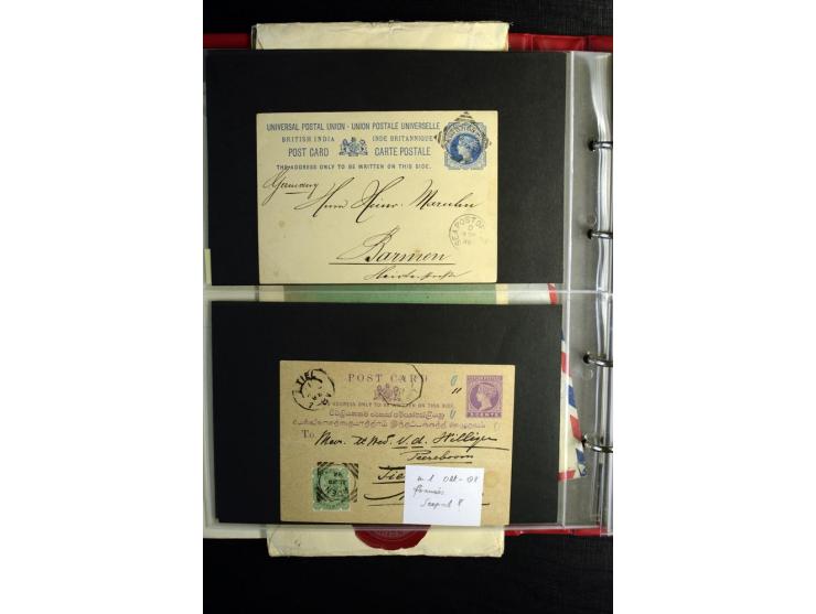 1855/1955 (ca.), interessanter Bestand von überschlägig 8-900 Briefen und Karten, dabei viel interessantes Material, Ganzsach