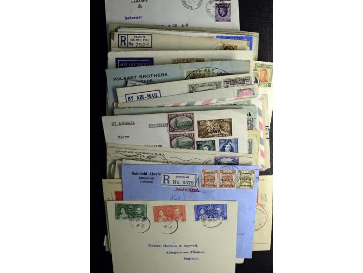 1855/1955 (ca.), interessanter Bestand von überschlägig 8-900 Briefen und Karten, dabei viel interessantes Material, Ganzsach