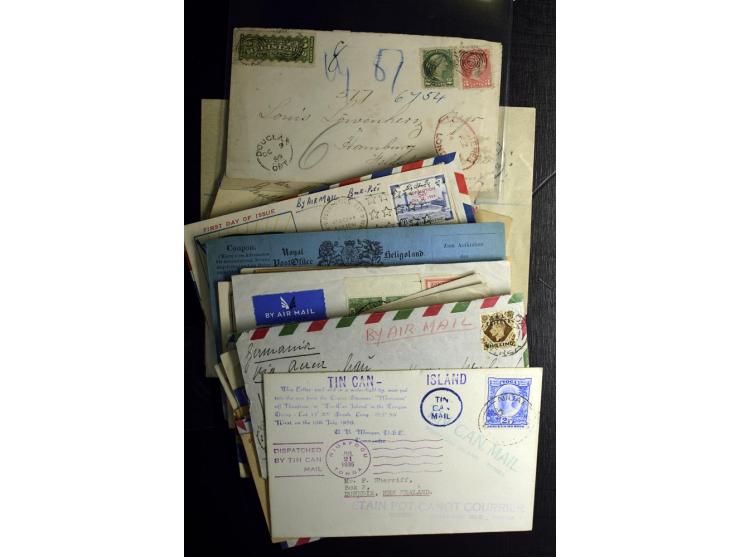 1855/1955 (ca.), interessanter Bestand von überschlägig 8-900 Briefen und Karten, dabei viel interessantes Material, Ganzsach
