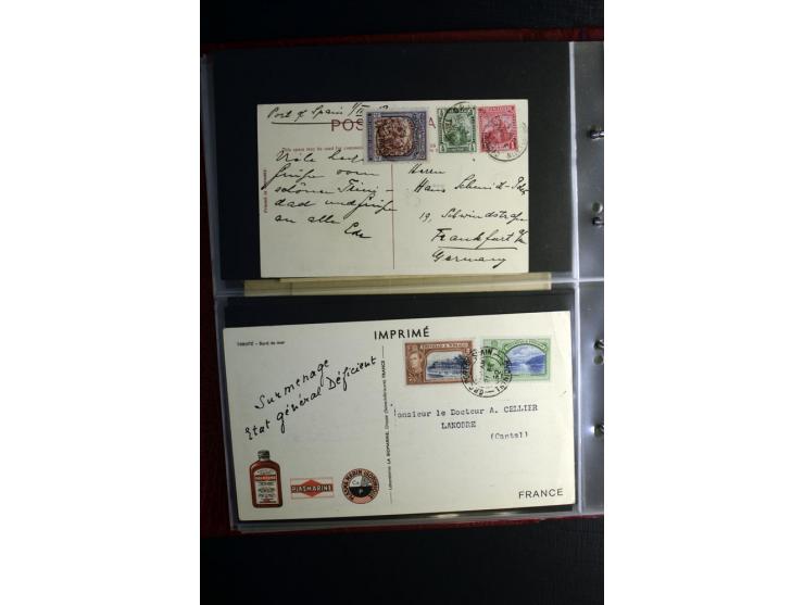 1855/1955 (ca.), interessanter Bestand von überschlägig 8-900 Briefen und Karten, dabei viel interessantes Material, Ganzsach