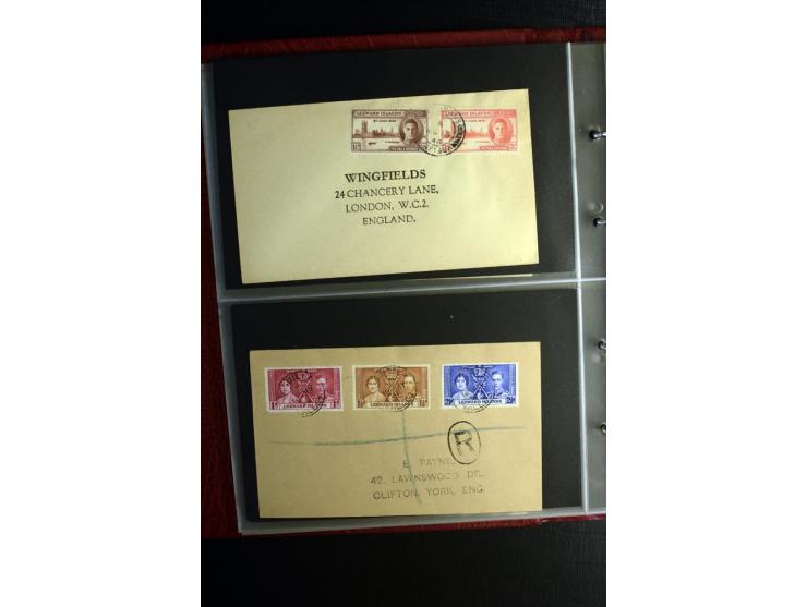 1855/1955 (ca.), interessanter Bestand von überschlägig 8-900 Briefen und Karten, dabei viel interessantes Material, Ganzsach