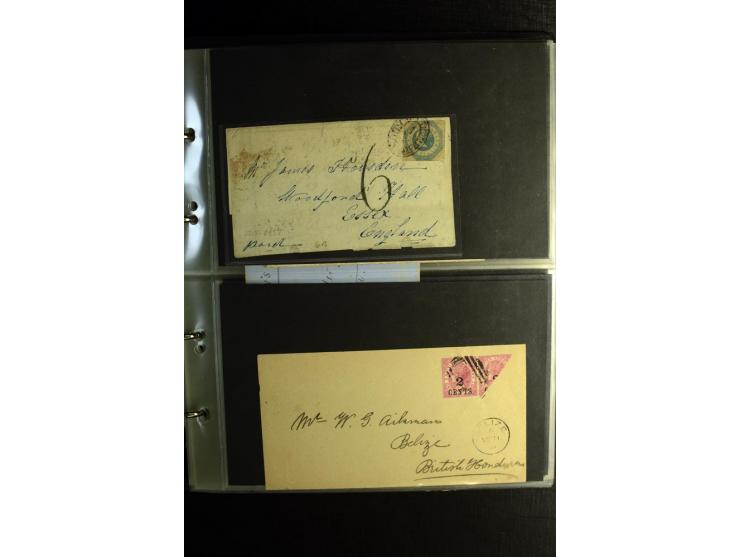 1855/1955 (ca.), interessanter Bestand von überschlägig 8-900 Briefen und Karten, dabei viel interessantes Material, Ganzsach