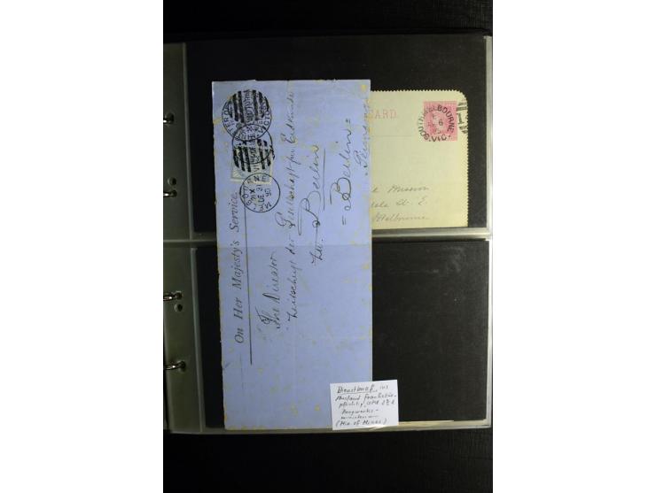 1855/1955 (ca.), interessanter Bestand von überschlägig 8-900 Briefen und Karten, dabei viel interessantes Material, Ganzsach