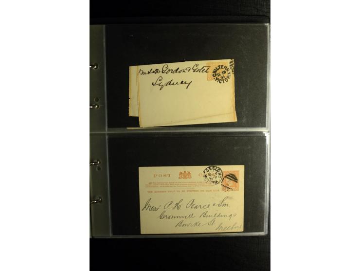 1855/1955 (ca.), interessanter Bestand von überschlägig 8-900 Briefen und Karten, dabei viel interessantes Material, Ganzsach