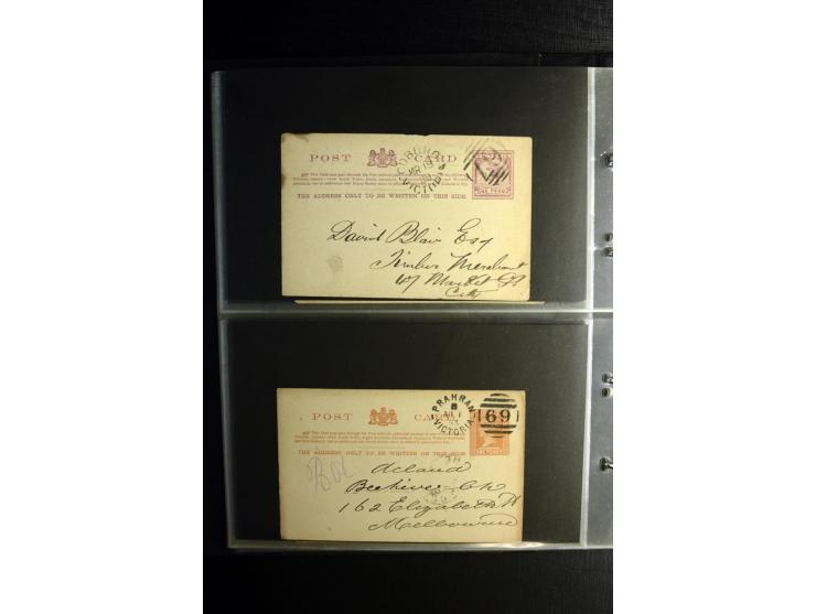 1855/1955 (ca.), interessanter Bestand von überschlägig 8-900 Briefen und Karten, dabei viel interessantes Material, Ganzsach