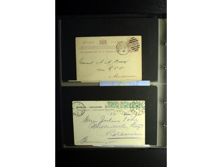 1855/1955 (ca.), interessanter Bestand von überschlägig 8-900 Briefen und Karten, dabei viel interessantes Material, Ganzsach