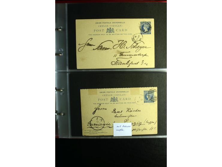 1855/1955 (ca.), interessanter Bestand von überschlägig 8-900 Briefen und Karten, dabei viel interessantes Material, Ganzsach