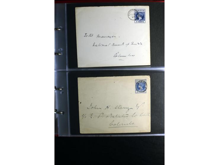 1855/1955 (ca.), interessanter Bestand von überschlägig 8-900 Briefen und Karten, dabei viel interessantes Material, Ganzsach