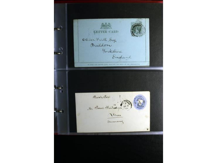1855/1955 (ca.), interessanter Bestand von überschlägig 8-900 Briefen und Karten, dabei viel interessantes Material, Ganzsach