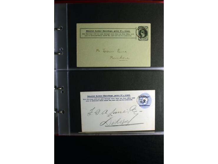 1855/1955 (ca.), interessanter Bestand von überschlägig 8-900 Briefen und Karten, dabei viel interessantes Material, Ganzsach