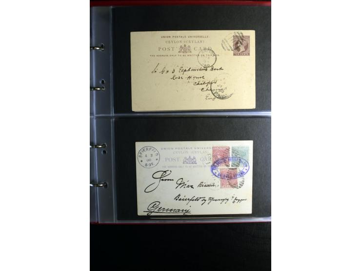 1855/1955 (ca.), interessanter Bestand von überschlägig 8-900 Briefen und Karten, dabei viel interessantes Material, Ganzsach
