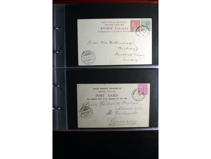 1855/1955 (ca.), interessanter Bestand von überschlägig 8-900 Briefen und Karten, dabei viel interessantes Material, Ganzsach