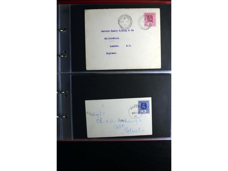 1855/1955 (ca.), interessanter Bestand von überschlägig 8-900 Briefen und Karten, dabei viel interessantes Material, Ganzsach
