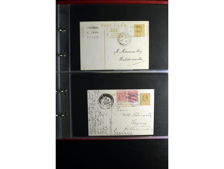 1855/1955 (ca.), interessanter Bestand von überschlägig 8-900 Briefen und Karten, dabei viel interessantes Material, Ganzsach