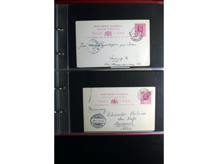 1855/1955 (ca.), interessanter Bestand von überschlägig 8-900 Briefen und Karten, dabei viel interessantes Material, Ganzsach
