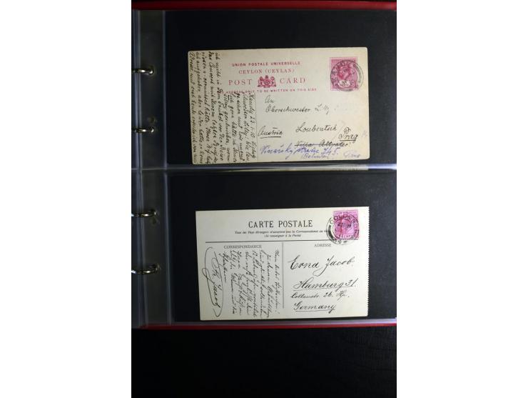 1855/1955 (ca.), interessanter Bestand von überschlägig 8-900 Briefen und Karten, dabei viel interessantes Material, Ganzsach