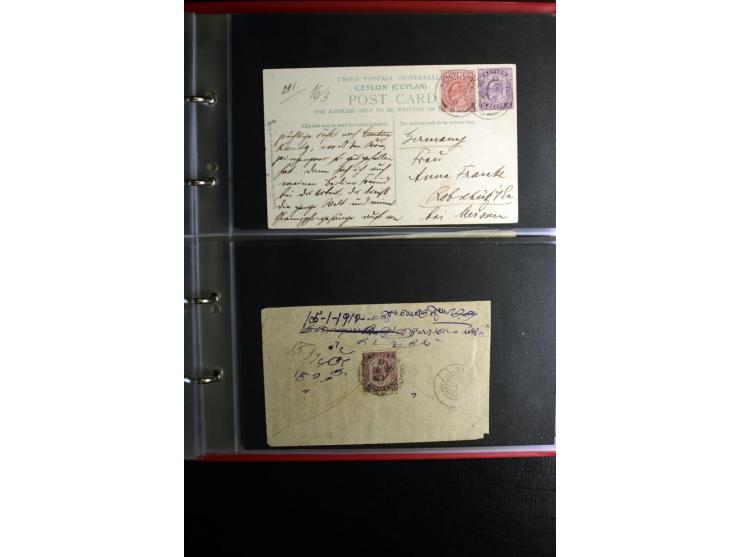 1855/1955 (ca.), interessanter Bestand von überschlägig 8-900 Briefen und Karten, dabei viel interessantes Material, Ganzsach