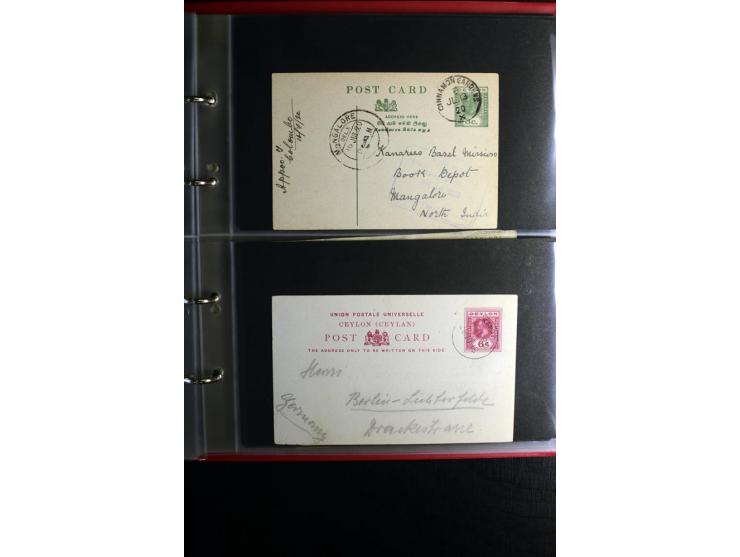 1855/1955 (ca.), interessanter Bestand von überschlägig 8-900 Briefen und Karten, dabei viel interessantes Material, Ganzsach