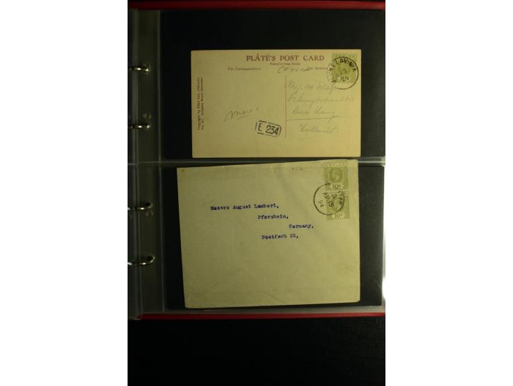 1855/1955 (ca.), interessanter Bestand von überschlägig 8-900 Briefen und Karten, dabei viel interessantes Material, Ganzsach