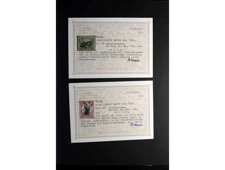 1850/1950, sehr schöne ungebrauchte und gestempelte Sammlung Gibraltar, Ionische Inseln, Malta und Zypern, dabei viele besser
