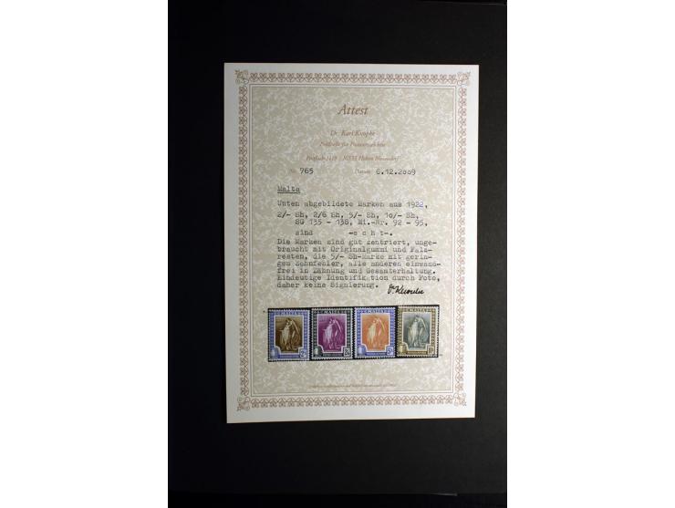 1850/1950, sehr schöne ungebrauchte und gestempelte Sammlung Gibraltar, Ionische Inseln, Malta und Zypern, dabei viele besser