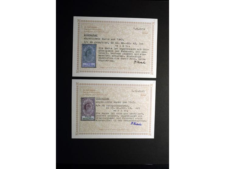 1850/1950, sehr schöne ungebrauchte und gestempelte Sammlung Gibraltar, Ionische Inseln, Malta und Zypern, dabei viele besser