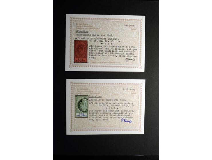 1850/1950, sehr schöne ungebrauchte und gestempelte Sammlung Gibraltar, Ionische Inseln, Malta und Zypern, dabei viele besser