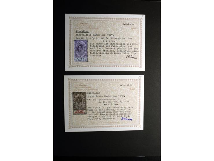 1850/1950, sehr schöne ungebrauchte und gestempelte Sammlung Gibraltar, Ionische Inseln, Malta und Zypern, dabei viele besser