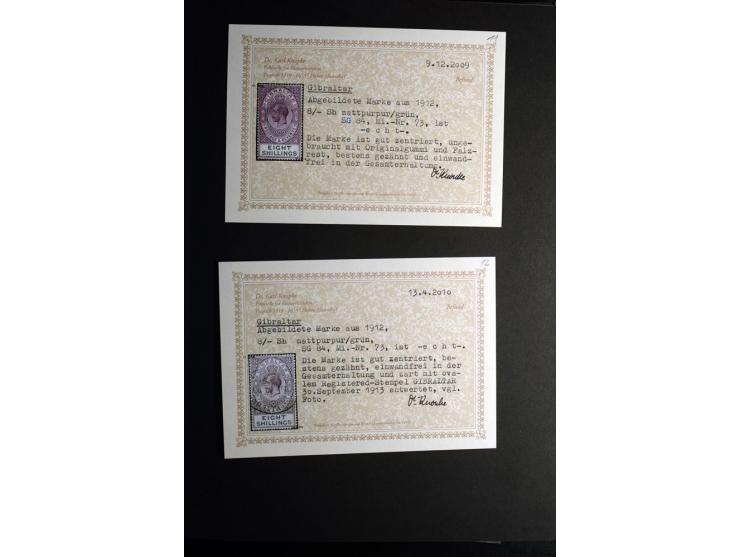 1850/1950, sehr schöne ungebrauchte und gestempelte Sammlung Gibraltar, Ionische Inseln, Malta und Zypern, dabei viele besser