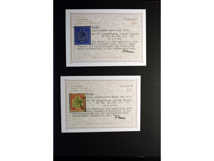 1850/1950, sehr schöne ungebrauchte und gestempelte Sammlung Gibraltar, Ionische Inseln, Malta und Zypern, dabei viele besser